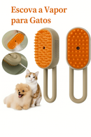 Escova a Vapor para Pets – Higienização e Massagem Confortável