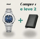 Combo Relógio HF + Carteira Carbono – Leve 2 Pagando 1